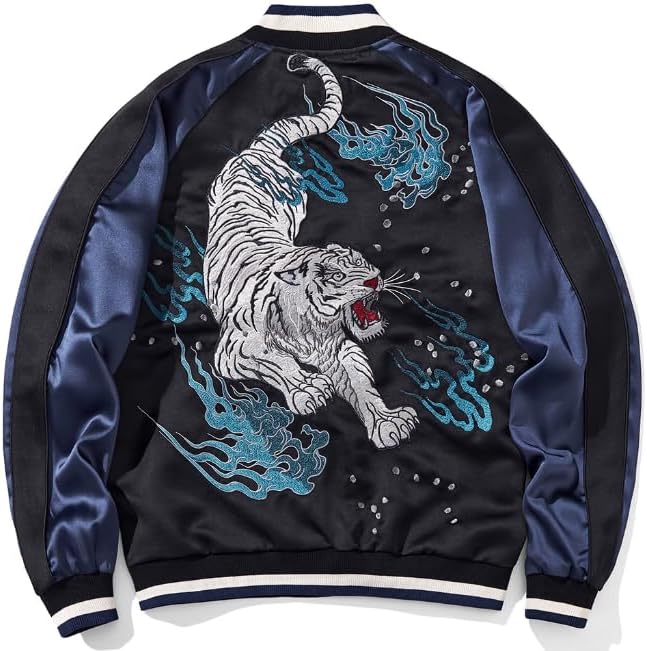 Houston 虎富士山　スカジャン　タグ付き Houston 虎富士山 スカジャン タグ付き Houston 虎富士山 スカジャン